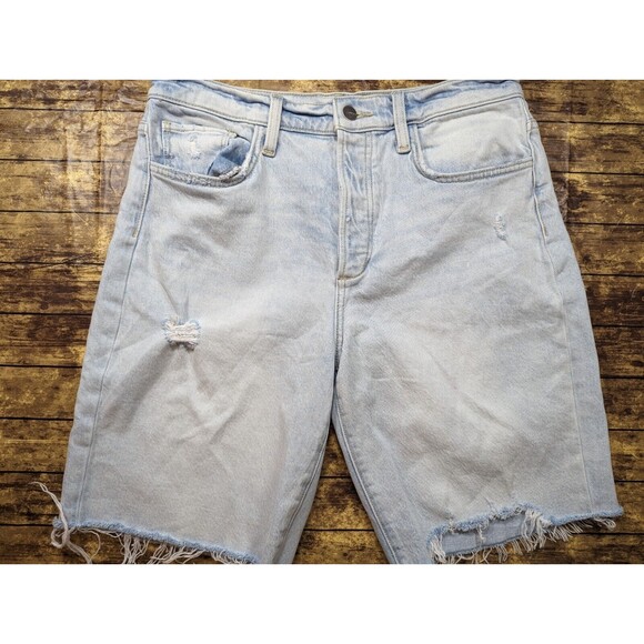 Womens Cut Off Denim Jean Shorts by Joes Jeans Size 28 Raw Frayed Hem Light - Picture 1 of 10